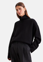 Pull en laine roulée en laine et cachemire in Noir |  Seidensticker Onlineshop