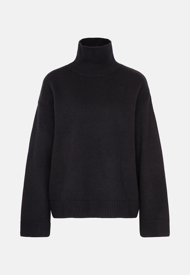 Pull en laine roulée en laine et cachemire in Noir |  Seidensticker Onlineshop