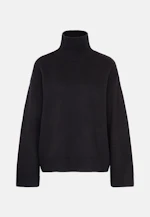 Boxy wool and cashmere turtleneck sweater in Schwarz |  Seidensticker Onlineshop