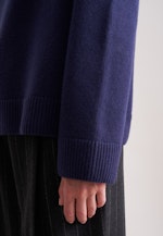 Boxy Rollkragenpullover aus Wolle und Kaschmir in Dunkelblau |  Seidensticker Onlineshop