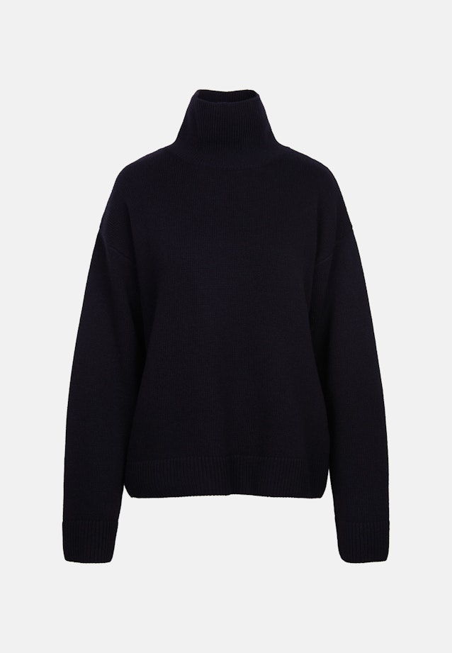 Boxy Rollkragenpullover aus Wolle und Kaschmir in Schwarz |  Seidensticker Onlineshop