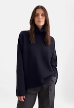 Pull en laine roulée en laine et cachemire in Bleu Foncé |  Seidensticker Onlineshop