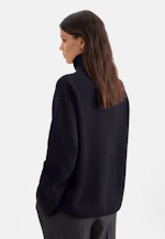 Pull en laine roulée en laine et cachemire in Bleu Foncé |  Seidensticker Onlineshop
