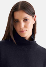 Pull en laine roulée en laine et cachemire in Bleu Foncé |  Seidensticker Onlineshop