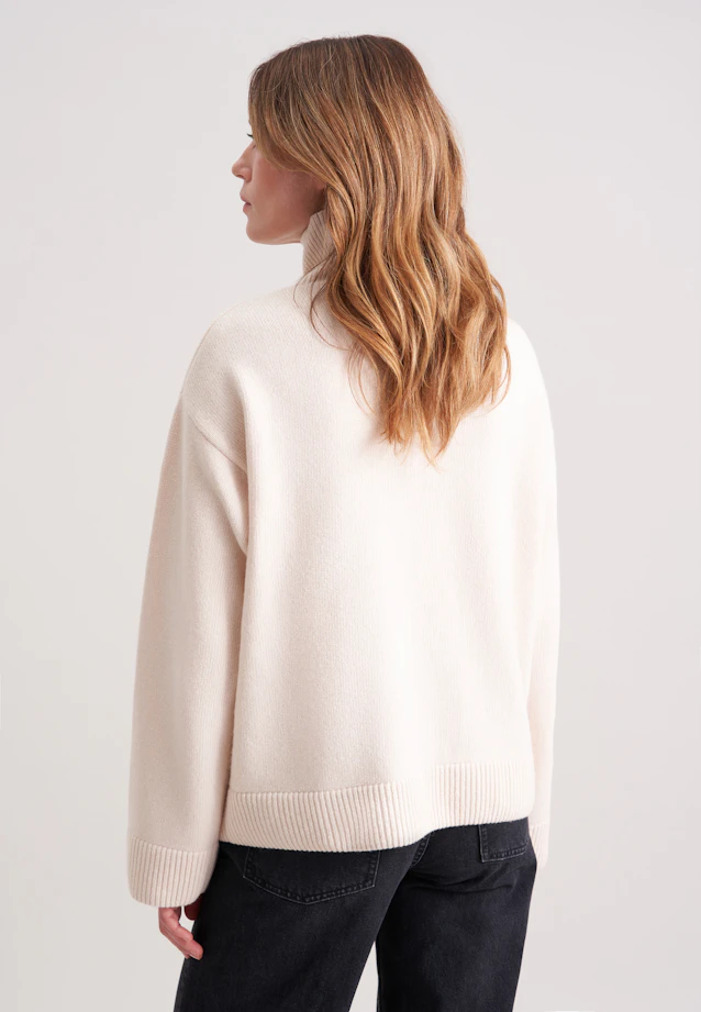 Pull en laine roulée en laine et cachemire in Beige |  Seidensticker Onlineshop