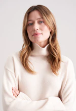 Pull en laine roulée en laine et cachemire in Beige |  Seidensticker Onlineshop