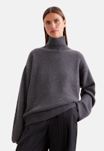 Pull en laine roulée en laine et cachemire in Gris |  Seidensticker Onlineshop