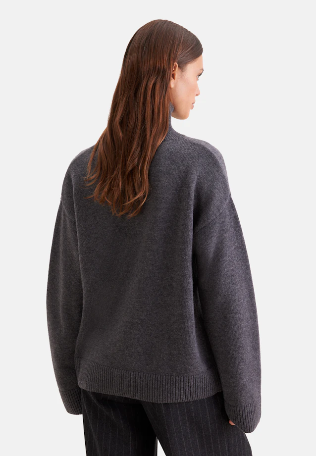 Pull en laine roulée en laine et cachemire in Gris |  Seidensticker Onlineshop