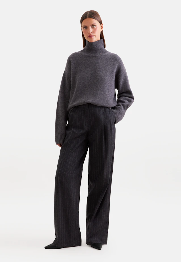 Pull en laine roulée en laine et cachemire in Gris |  Seidensticker Onlineshop