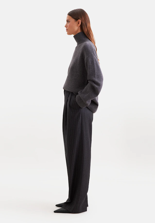 Pull en laine roulée en laine et cachemire in Gris |  Seidensticker Onlineshop