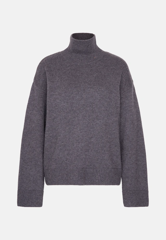 Pull en laine roulée en laine et cachemire in Gris |  Seidensticker Onlineshop