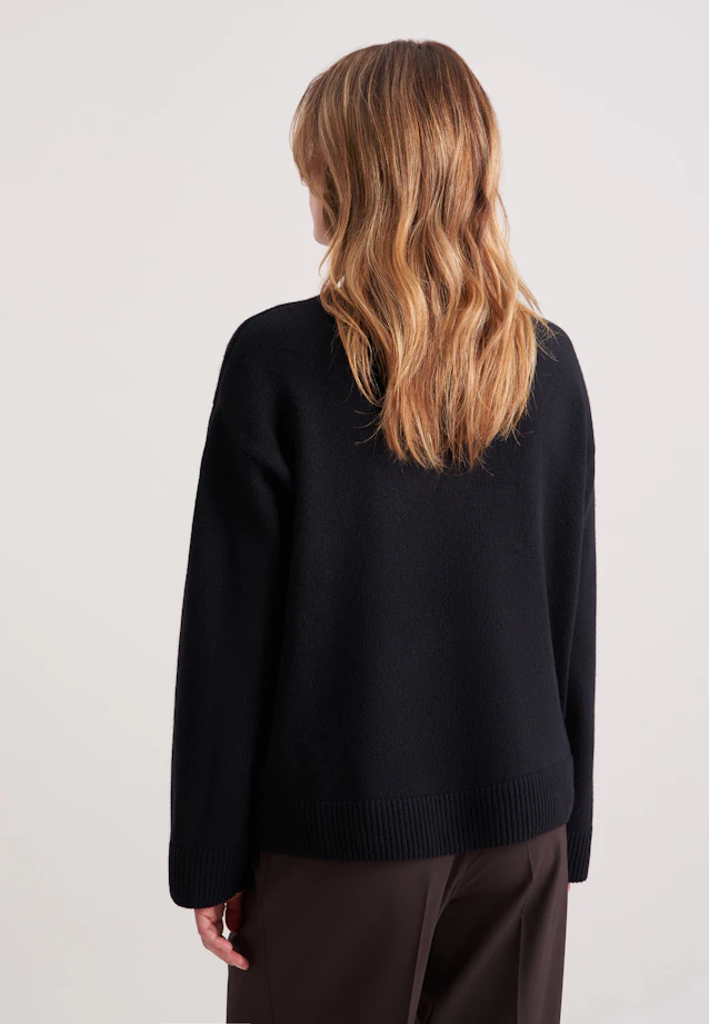Pull carré en laine et cachemire in Noir |  Seidensticker Onlineshop