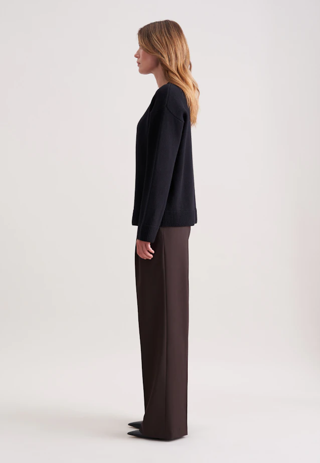 Pull carré en laine et cachemire in Noir |  Seidensticker Onlineshop