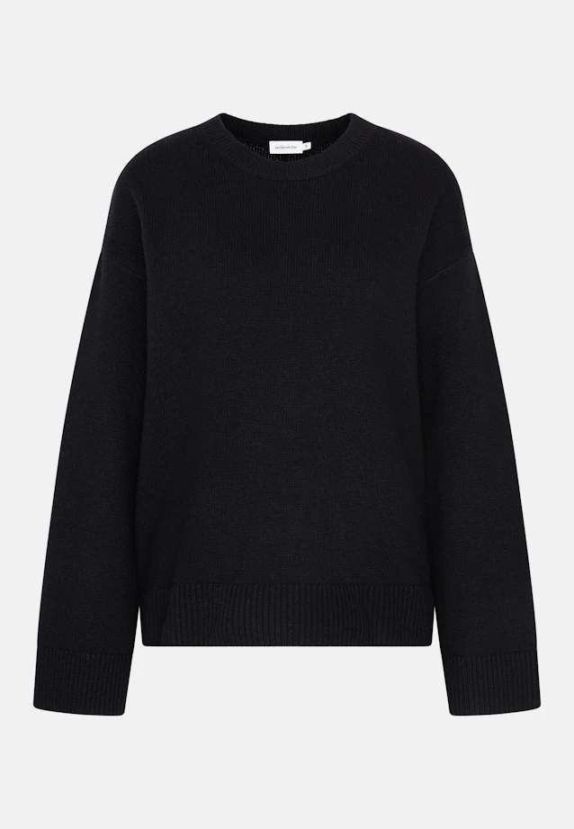 Boxy sweater in wool and cashmere in Schwarz |  Seidensticker Onlineshop