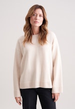 Boxy-Pullover aus Wolle und Kaschmir in Beige |  Seidensticker Onlineshop