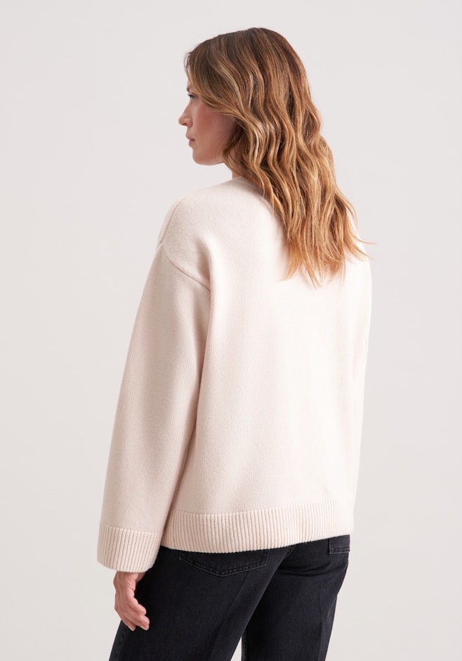Boxy-Pullover aus Wolle und Kaschmir in Beige | Seidensticker Onlineshop