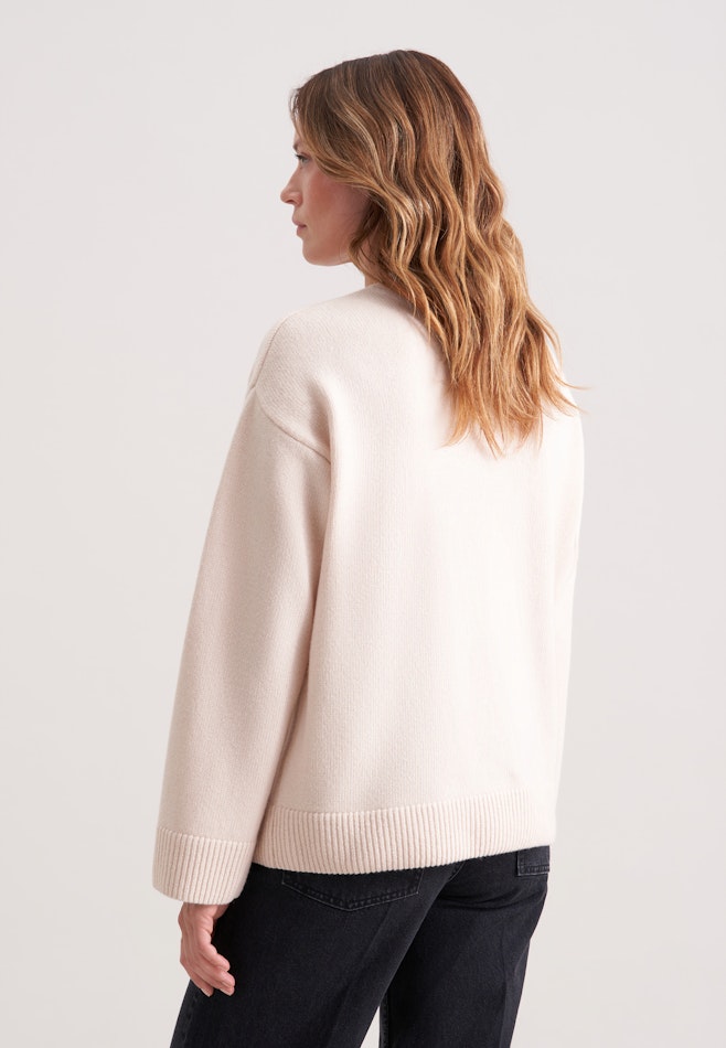 Boxy- Pullover aus Wolle und Kaschmir in Beige | Seidensticker Onlineshop