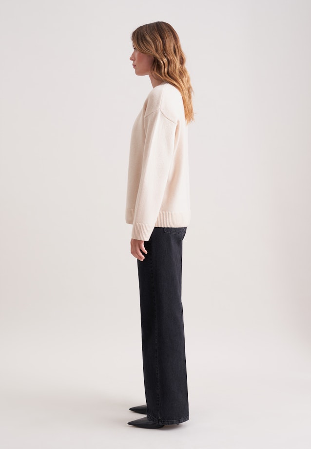 Boxy-Pullover aus Wolle und Kaschmir in Beige |  Seidensticker Onlineshop
