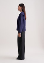 Boxy-Pullover aus Wolle und Kaschmir in Dunkelblau |  Seidensticker Onlineshop