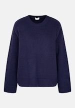 Boxy-Pullover aus Wolle und Kaschmir in Dunkelblau |  Seidensticker Onlineshop