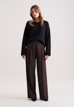 Boxy-Pullover aus Wolle und Kaschmir in Schwarz |  Seidensticker Onlineshop