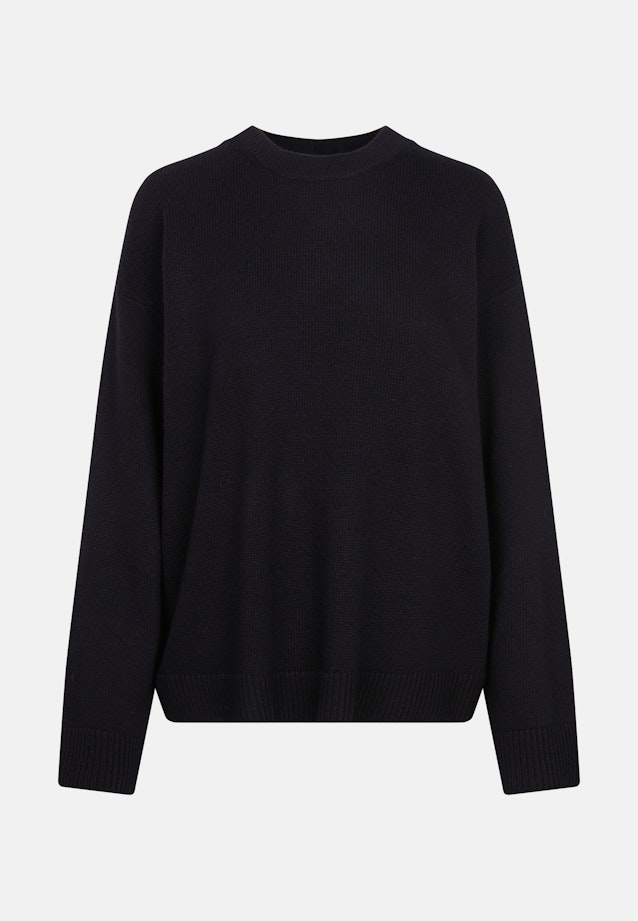 Boxy-Pullover aus Wolle und Kaschmir in Schwarz |  Seidensticker Onlineshop