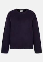 Boxy-Pullover aus Wolle und Kaschmir in Dunkelblau |  Seidensticker Onlineshop