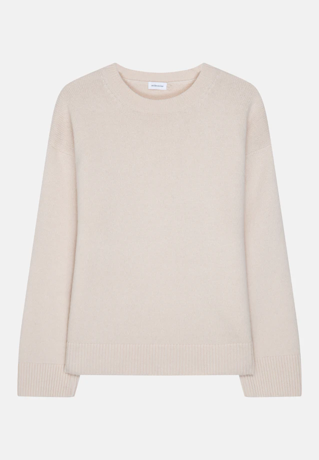 Boxy sweater in wool and cashmere in Beige |  Seidensticker Onlineshop