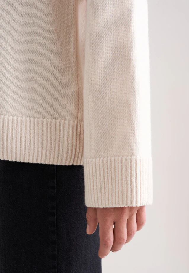 Pull carré en laine et cachemire in Beige |  Seidensticker Onlineshop