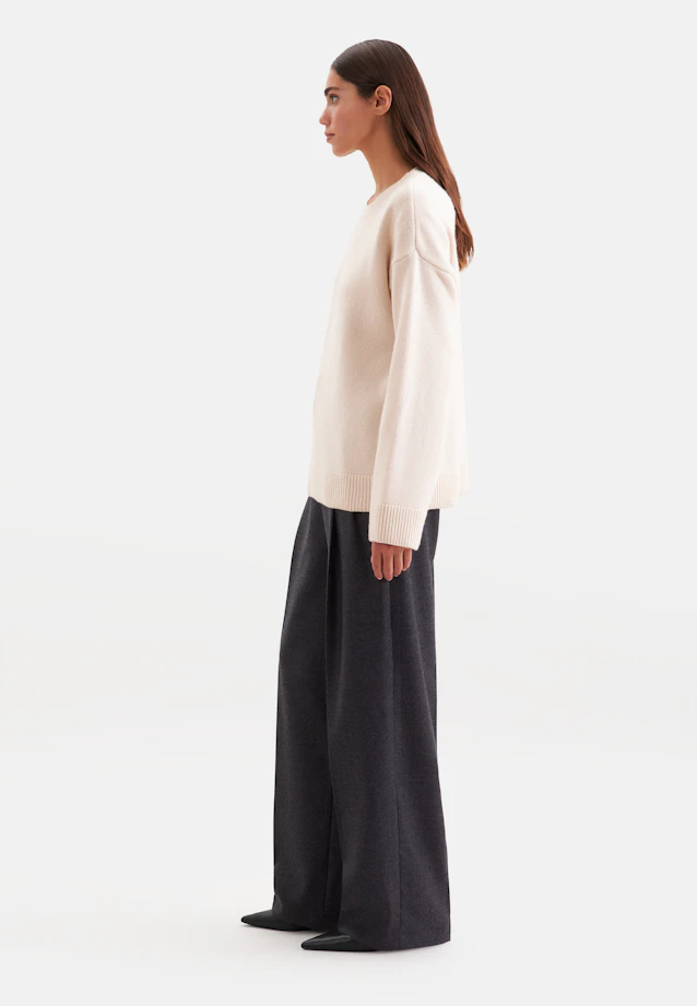 Boxy sweater in wool and cashmere in Beige |  Seidensticker Onlineshop