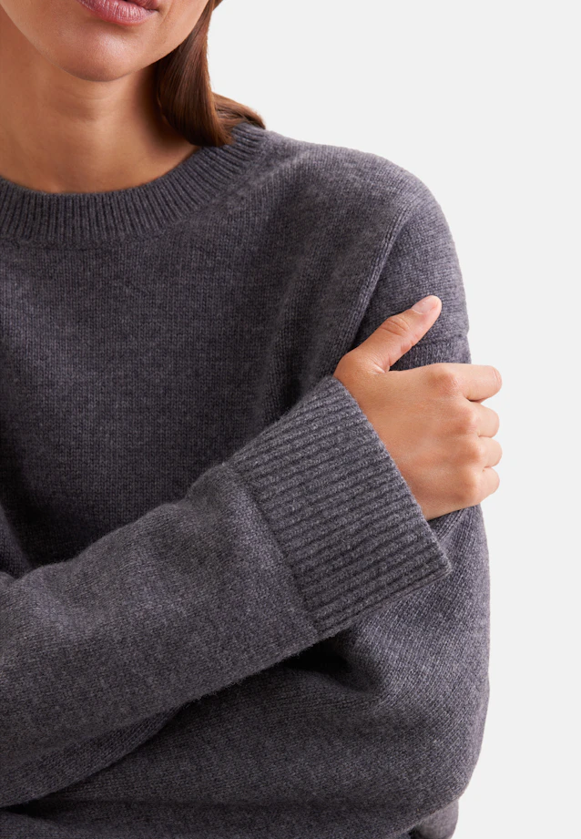 Pull carré en laine et cachemire in Gris |  Seidensticker Onlineshop