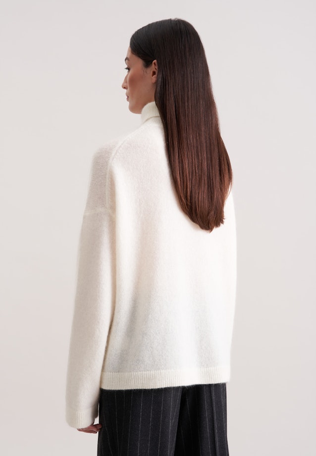Oversized Rollkragenpullover aus Wolle und Mohair in Ecru |  Seidensticker Onlineshop