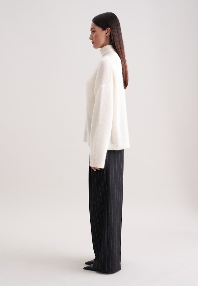 Oversized Rollkragenpullover aus Wolle und Mohair in Ecru |  Seidensticker Onlineshop