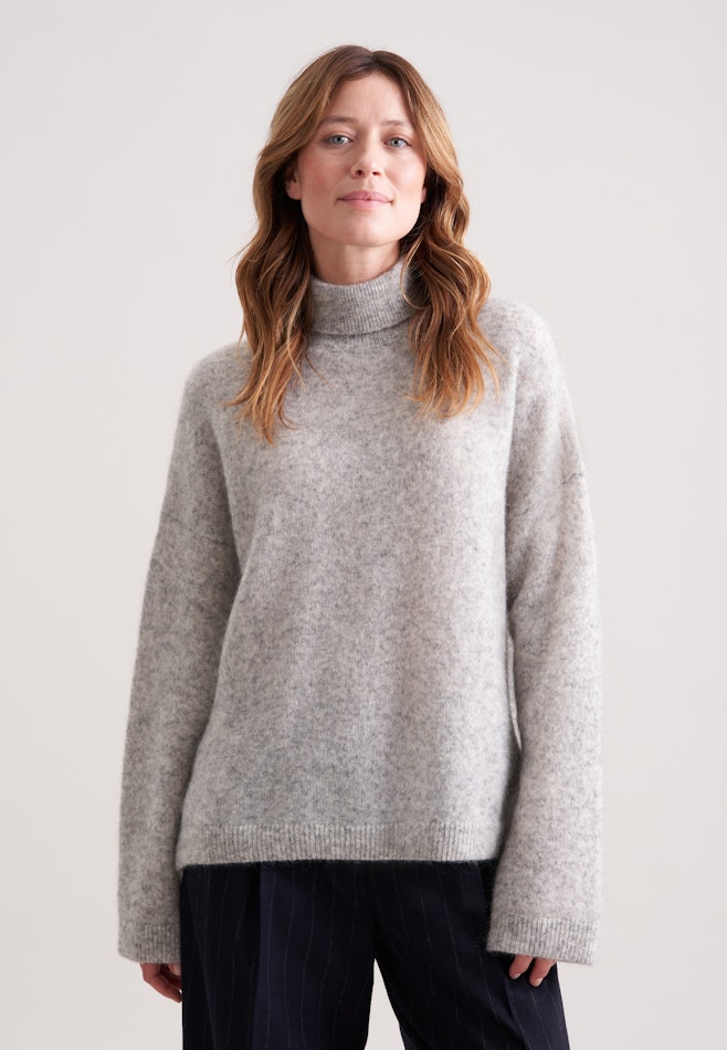 Oversized Rollkragenpullover aus Wolle und Mohair in Grau | Seidensticker Onlineshop