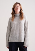 Oversized Rollkragenpullover aus Wolle und Mohair in Grau |  Seidensticker Onlineshop