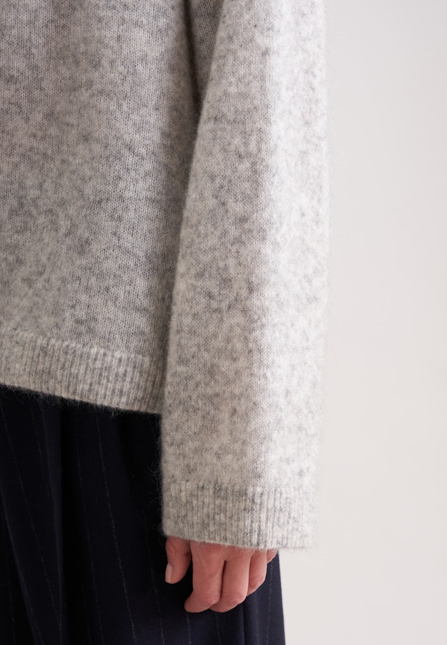 Oversized Rollkragenpullover aus Wolle und Mohair in Grau |  Seidensticker Onlineshop