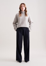 Oversized Rollkragenpullover aus Wolle und Mohair in Grau |  Seidensticker Onlineshop