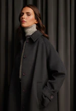 Oversized Rollkragenpullover aus Wolle und Mohair in Grau |  Seidensticker Onlineshop