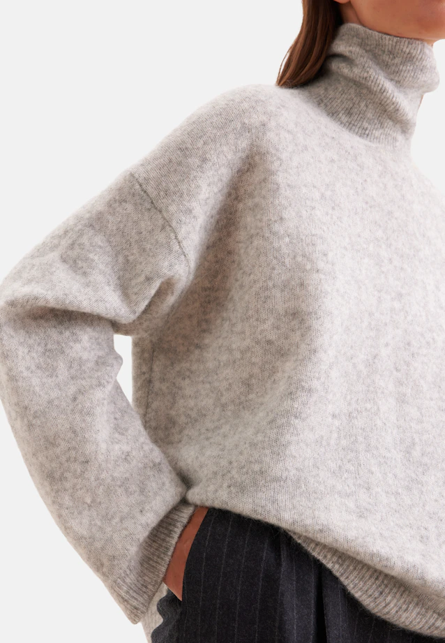 Pull à col roulé en laine et mohair oversize in Gris |  Seidensticker Onlineshop