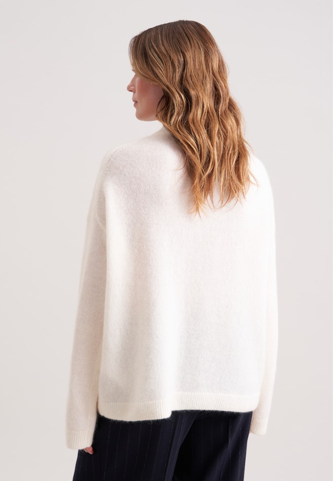 Oversized Pullover aus Wolle und Mohair in Ecru | Seidensticker Onlineshop