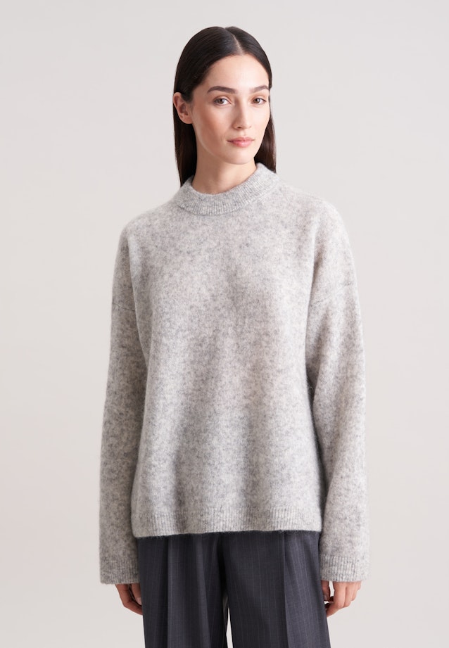 Oversized Pullover aus Wolle und Mohair in Grau |  Seidensticker Onlineshop