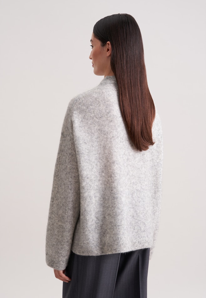 Oversized Pullover aus Wolle und Mohair in Grau | Seidensticker Onlineshop