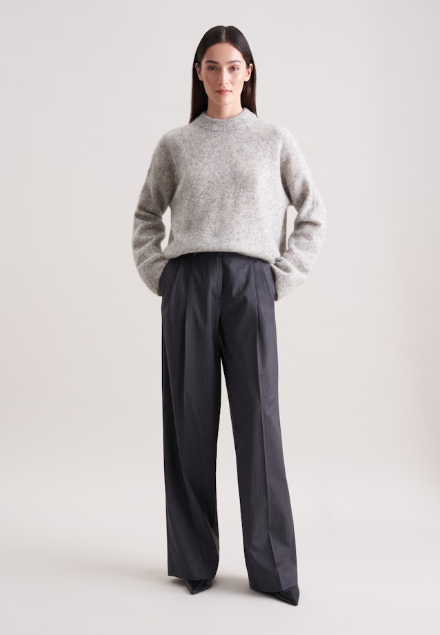 Oversized Pullover aus Wolle und Mohair in Grau |  Seidensticker Onlineshop