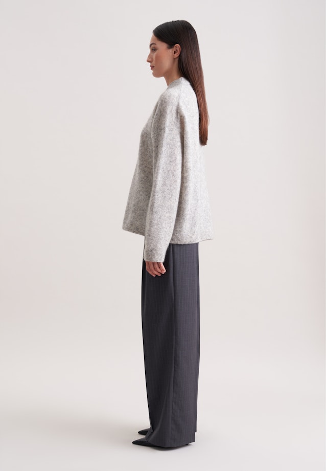 Oversized Pullover aus Wolle und Mohair in Grau |  Seidensticker Onlineshop