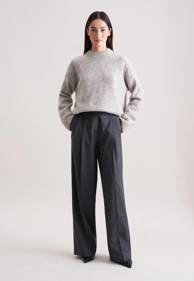 Oversized Pullover aus Wolle und Mohair in Grau |  Seidensticker Onlineshop
