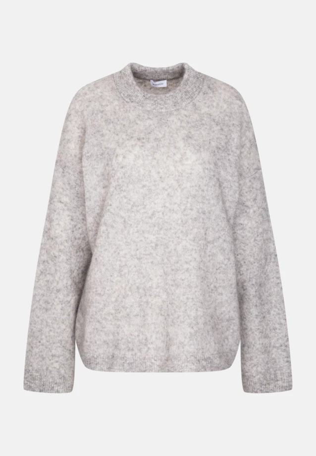 Oversized Pullover aus Wolle und Mohair in Grau |  Seidensticker Onlineshop