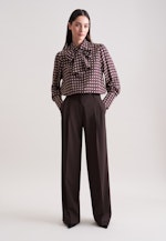 Bluse mit abnehmbarer Schluppe in Braun |  Seidensticker Onlineshop