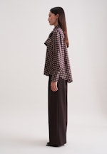 Bluse mit abnehmbarer Schluppe in Braun |  Seidensticker Onlineshop