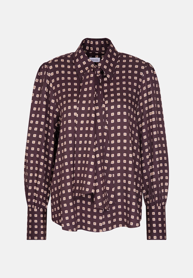 Bluse mit abnehmbarer Schluppe in Braun |  Seidensticker Onlineshop
