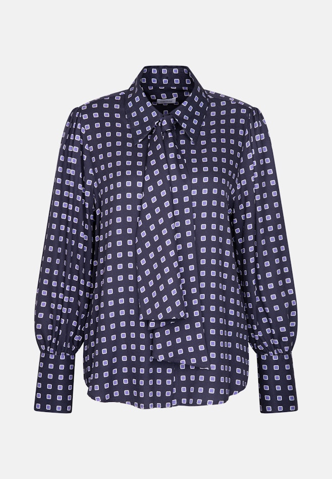 Bluse mit abnehmbarer Schluppe in Dunkelblau | Seidensticker Onlineshop